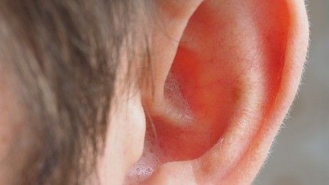 Closeup of a person's ear