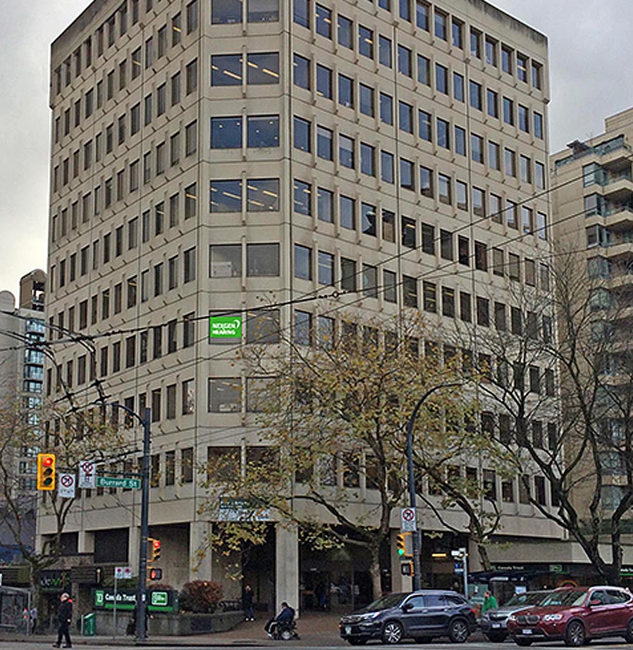 Vancouver Downtown NexGen Hearing Clinic Storefront